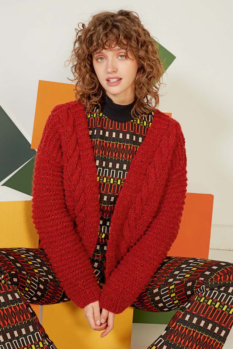 Strickset Kurze Jacke Aus Malou Light Von Lang Yarns 4 Strickset Kurze Jacke Aus Malou Light Von Lang Yarns – Bild 4