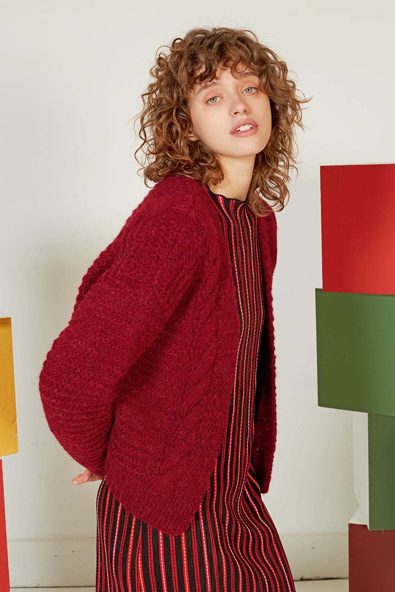 Strickset Kurze Jacke Aus Malou Light Von Lang Yarns 5 Strickset Kurze Jacke Aus Malou Light Von Lang Yarns – Bild 5