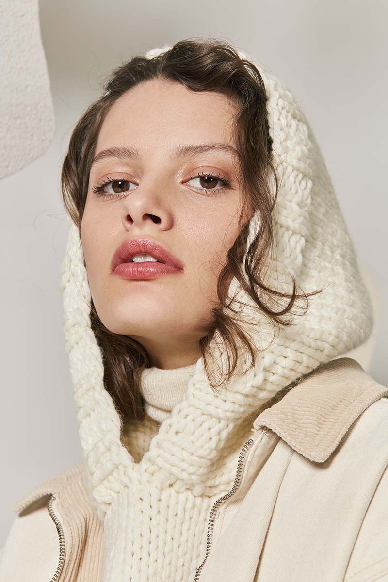 Strickset Hooded Collar Aus Fire Von Lang Yarns 4 Strickset Hooded Collar Aus Fire Von Lang Yarns – Bild 4