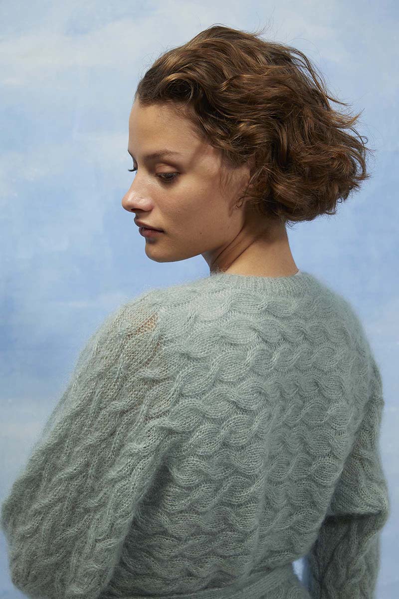 Strickset Wickeljacke Aus Mohair Luxe Von Lang Yarns 3 Strickset Wickeljacke Aus Mohair Luxe Von Lang Yarns – Bild 3