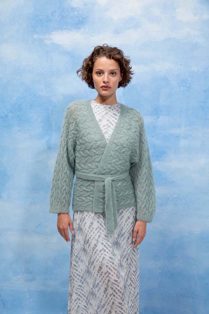 Strickset Wickeljacke Aus Mohair Luxe Von Lang Yarns 1 Strickset Wickeljacke Aus Mohair Luxe Von Lang Yarns