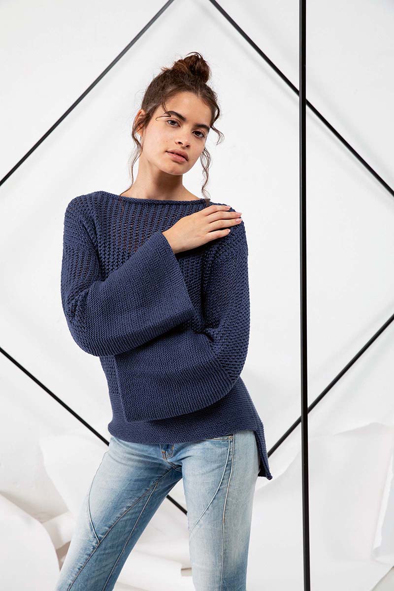 Strickset Pullover Aus Norma Von Lang Yarns 1 Strickset Pullover Aus Norma Von Lang Yarns