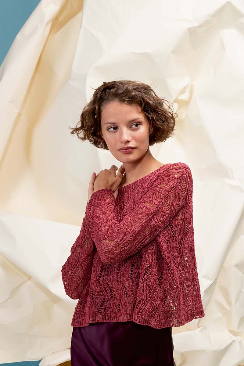 Strickset Pullover Aus Crealino Von Lang Yarns 2 Strickset Pullover Aus Crealino Von Lang Yarns – Bild 2