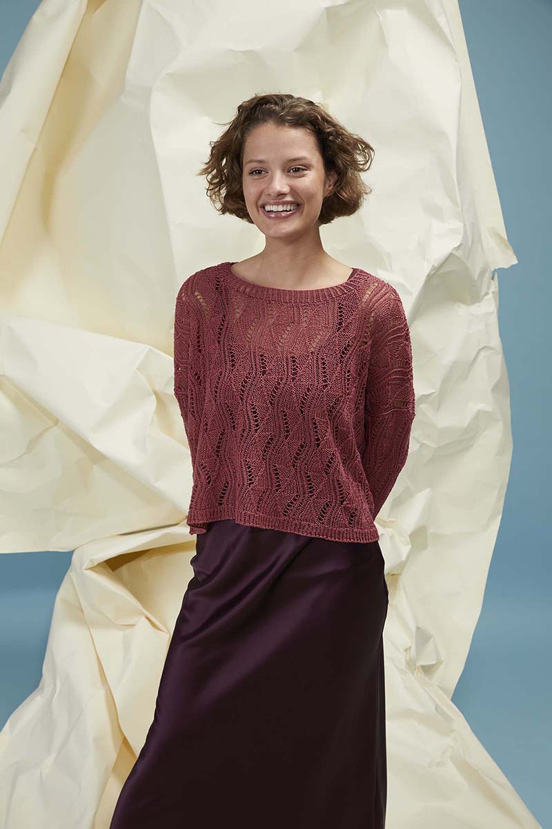 Strickset Pullover Aus Crealino Von Lang Yarns 4 Strickset Pullover Aus Crealino Von Lang Yarns – Bild 4