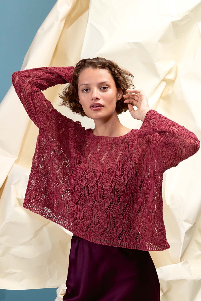 Strickset Pullover Aus Crealino Von Lang Yarns 1 Strickset Pullover Aus Crealino Von Lang Yarns