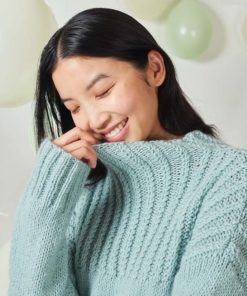 Strickset Pullover Aus Lambswool Und Lace Lamé Von Lang Yarns 6 Strickset Pullover Aus Lambswool Und Lace Lamé Von Lang Yarns – Bild 3