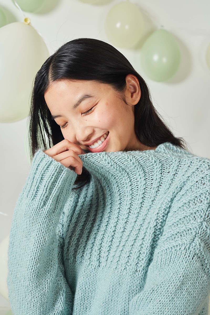 Strickset Pullover Aus Lambswool Und Lace Lamé Von Lang Yarns 3 Strickset Pullover Aus Lambswool Und Lace Lamé Von Lang Yarns – Bild 3