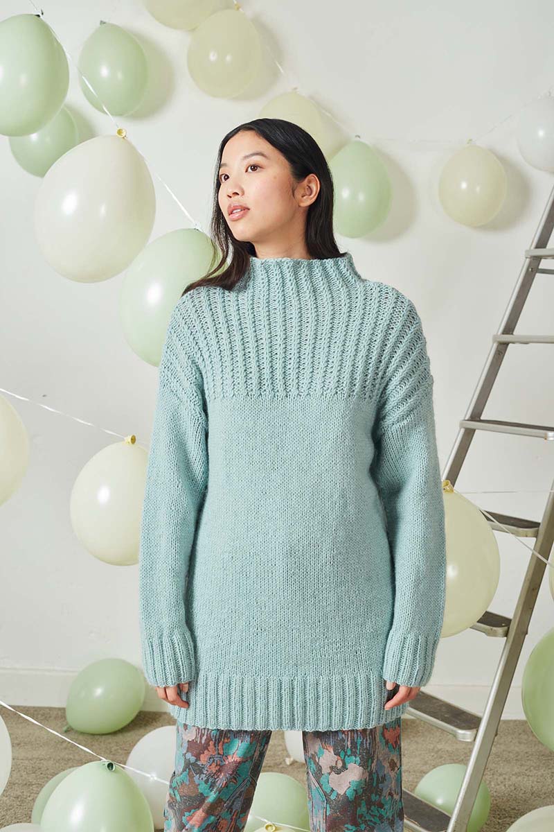 Strickset Pullover Aus Lambswool Und Lace Lamé Von Lang Yarns 4 Strickset Pullover Aus Lambswool Und Lace Lamé Von Lang Yarns – Bild 4