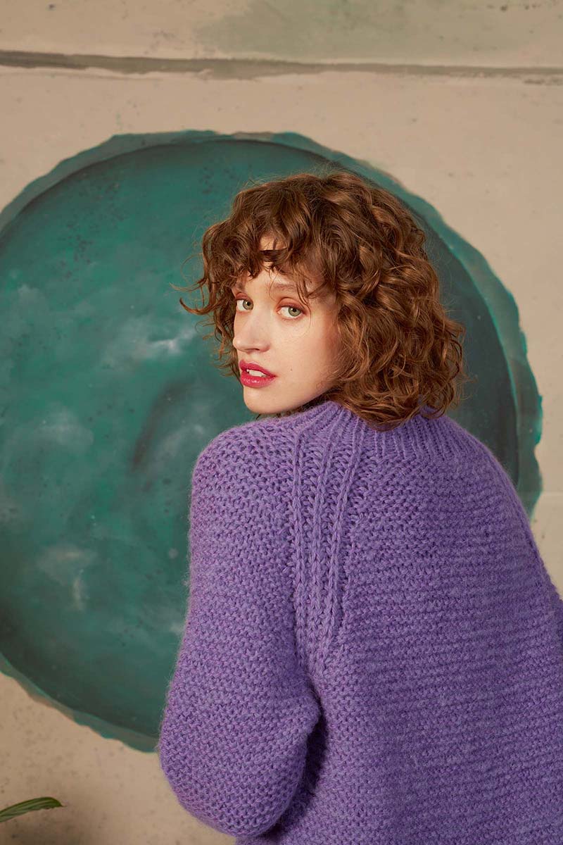 Strickset Jacke Top Down Aus Carpe Diem Und Suri Alpaca Von Lang Yarns 2 Strickset Jacke Top Down Aus Carpe Diem Und Suri Alpaca Von Lang Yarns – Bild 2