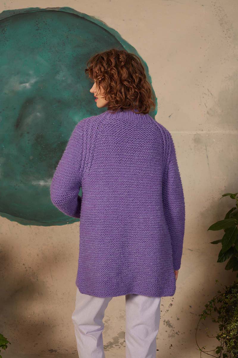 Strickset Jacke Top Down Aus Carpe Diem Und Suri Alpaca Von Lang Yarns 3 Strickset Jacke Top Down Aus Carpe Diem Und Suri Alpaca Von Lang Yarns – Bild 3