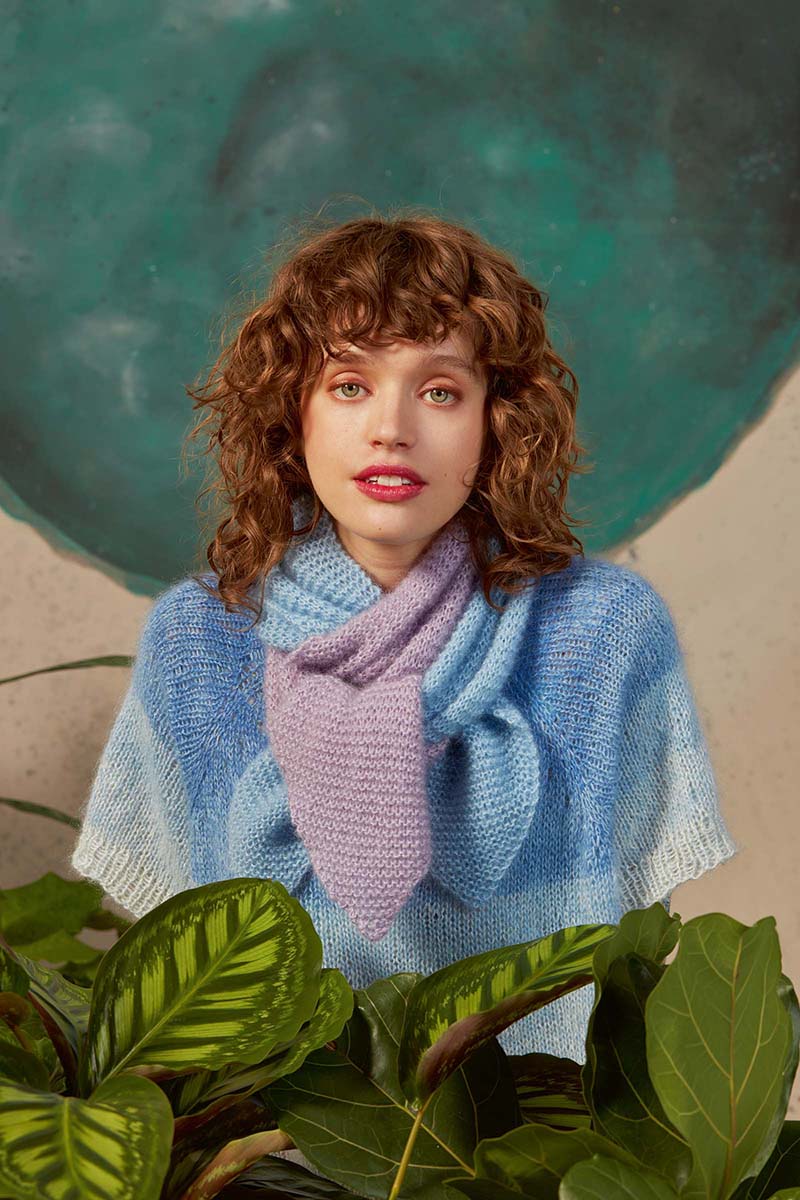 Strickset Schal Aus Mohair 21 Von Lang Yarns 1 Strickset Schal Aus Mohair 21 Von Lang Yarns