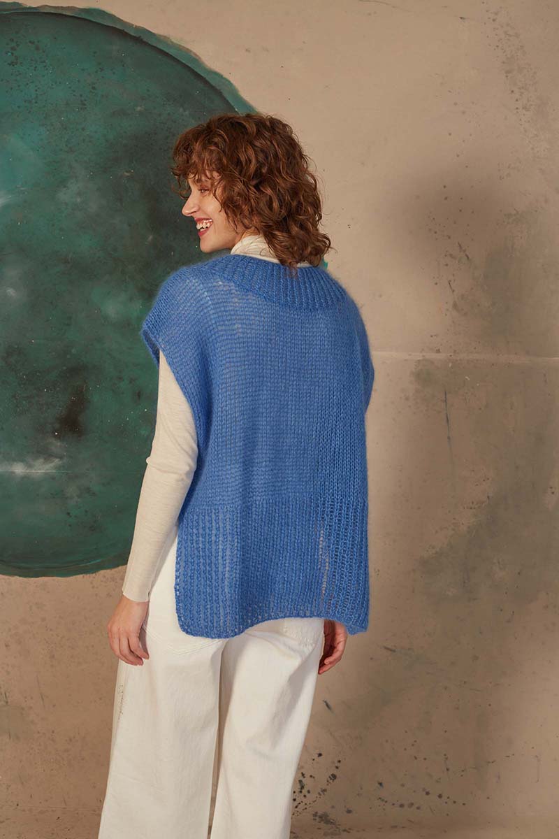 Strickset Weiter Pullunder Aus Mohair 21 Von Lang Yarns 2 Strickset Weiter Pullunder Aus Mohair 21 Von Lang Yarns – Bild 2