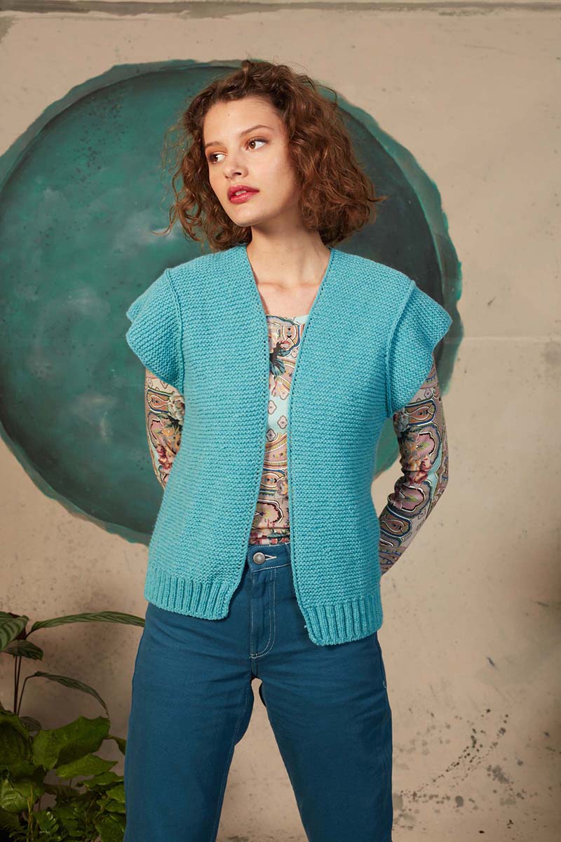 Strickset Weste Aus Lambswool Von Lang Yarns 3 Strickset Weste Aus Lambswool Von Lang Yarns – Bild 3