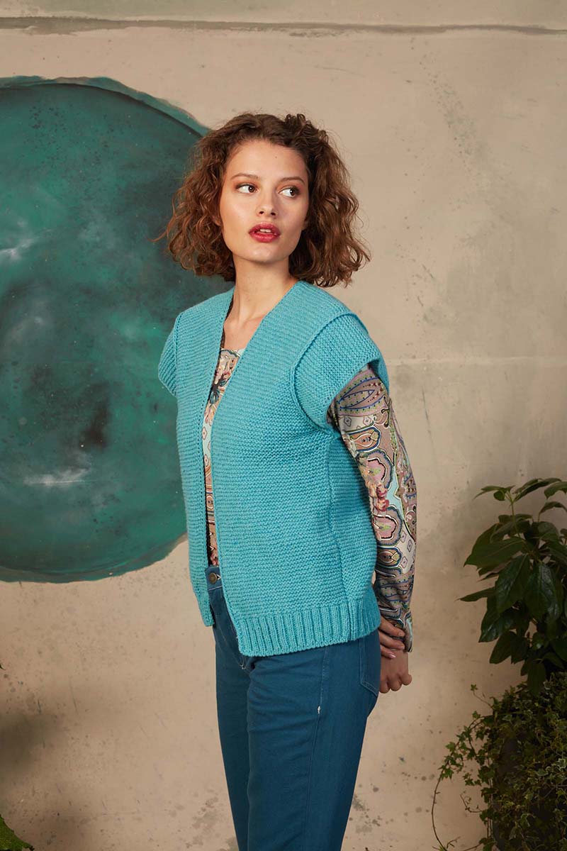 Strickset Weste Aus Lambswool Von Lang Yarns 4 Strickset Weste Aus Lambswool Von Lang Yarns – Bild 4