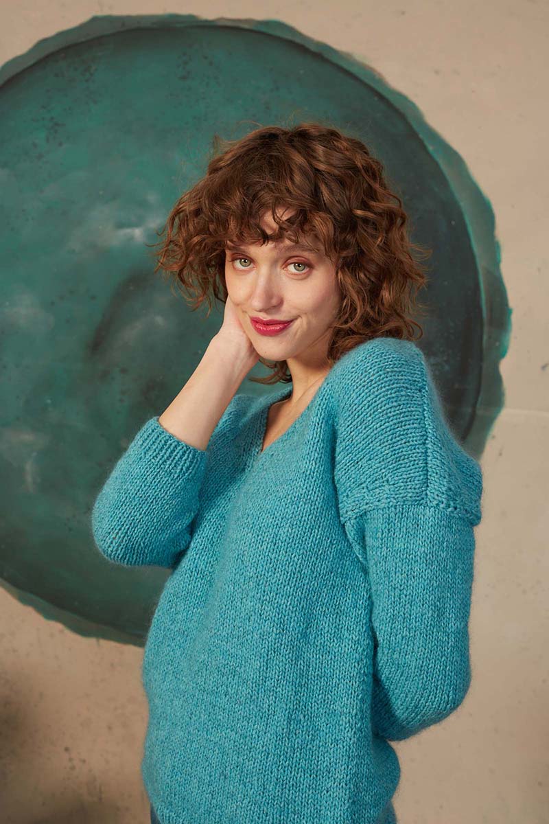 Strickset Pullover Aus Lambswool Und Lace Von Lang Yarns 3 Strickset Pullover Aus Lambswool Und Lace Von Lang Yarns – Bild 3