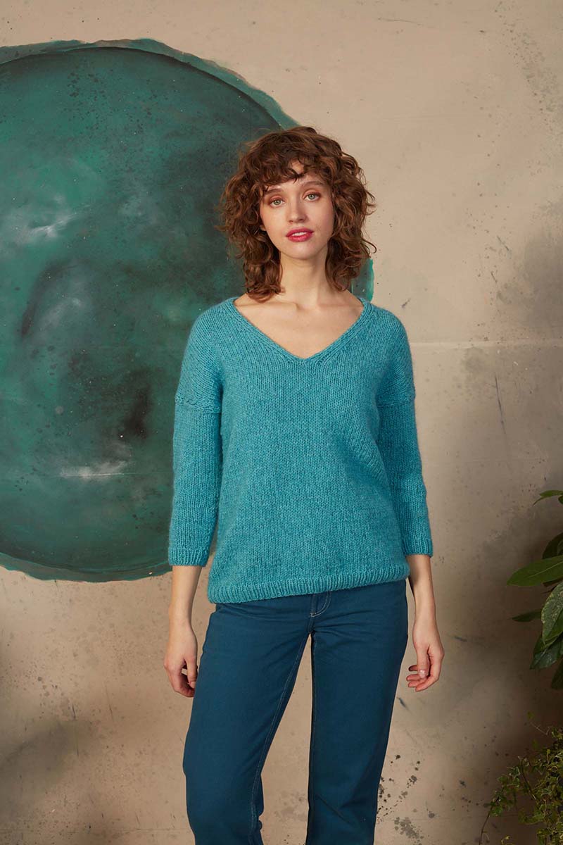 Strickset Pullover Aus Lambswool Und Lace Von Lang Yarns 4 Strickset Pullover Aus Lambswool Und Lace Von Lang Yarns – Bild 4