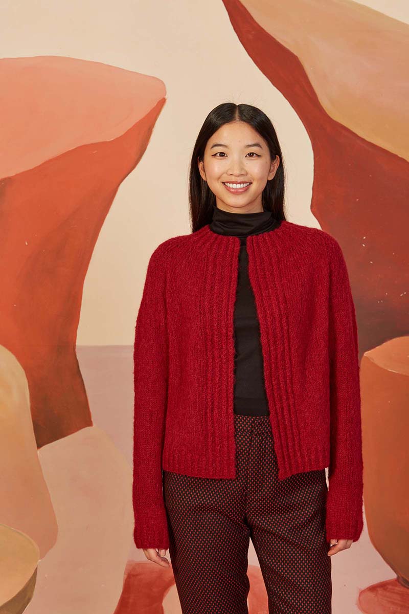 Strickset Jacke Top Down Aus Suri Alpaca Von Lang Yarns 3 Strickset Jacke Top Down Aus Suri Alpaca Von Lang Yarns – Bild 3