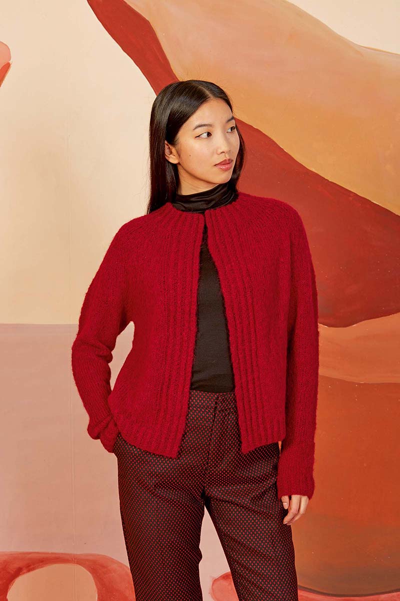 Strickset Jacke Top Down Aus Suri Alpaca Von Lang Yarns 1 Strickset Jacke Top Down Aus Suri Alpaca Von Lang Yarns