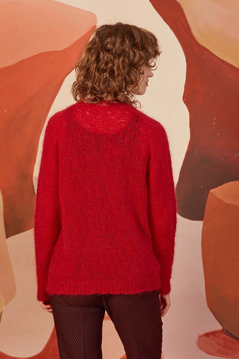 Strickset Pullover Top Down Aus Mohair Luxe Von Lang Yarns 2 Strickset Pullover Top Down Aus Mohair Luxe Von Lang Yarns – Bild 2