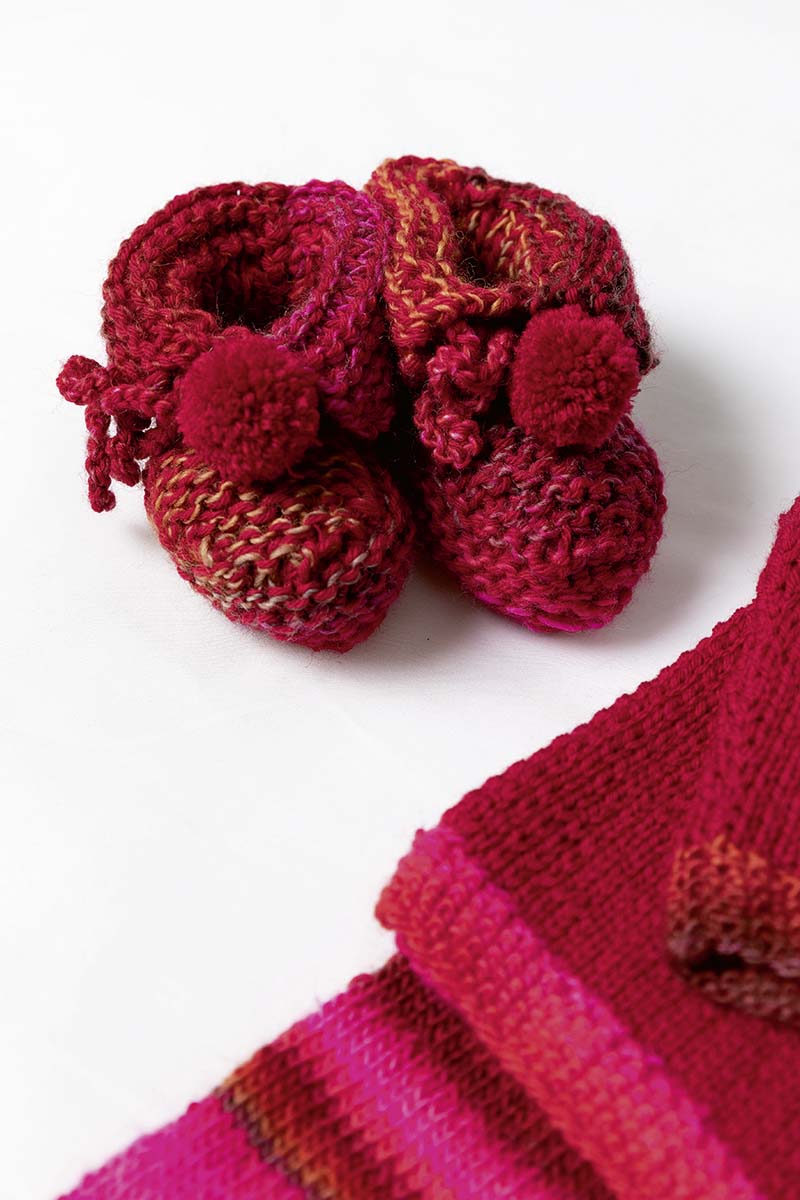 Strickset Schühchen Aus Merino 200 Bebe Von Lang Yarns 1 Strickset Schühchen Aus Merino 200 Bebe Von Lang Yarns