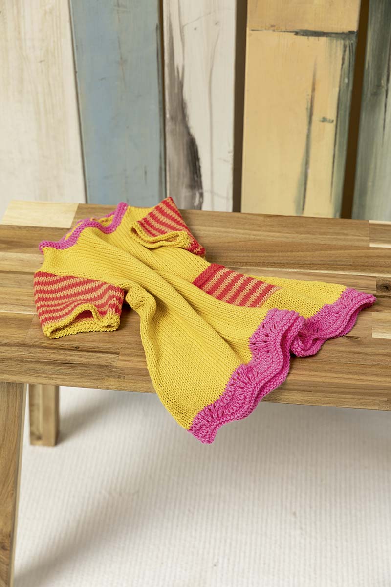 Strickset Kleid Aus Baby Cotton Von Lang Yarns 1 Strickset Kleid Aus Baby Cotton Von Lang Yarns
