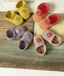 Strickset Schühchen aus Baby Cotton von Lang Yarns