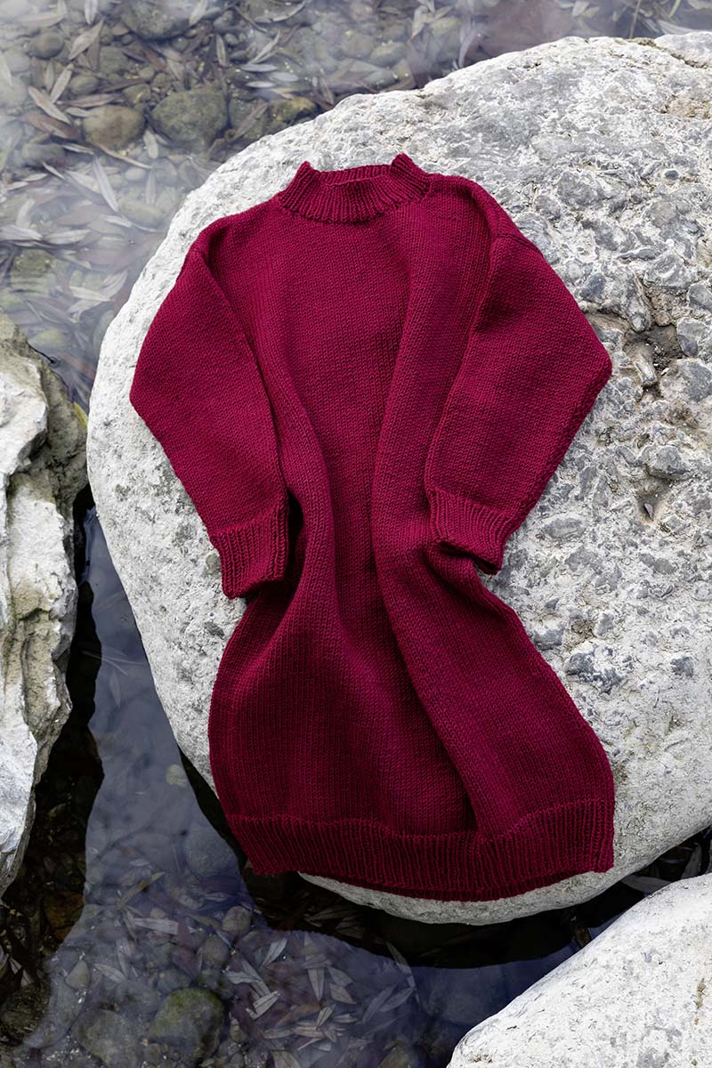 Strickset Kleid Aus Merino 150 Von Lang Yarns 1 Strickset Kleid Aus Merino 150 Von Lang Yarns