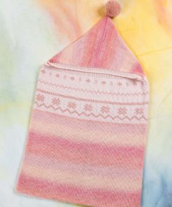 Strickset Pucksack mit Kapuze aus Merino 200 Bebe Color und Merino 200 Bebe von Lang Yarns