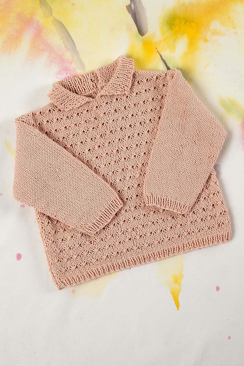 Strickset Pullover Aus Baby Cotton Von Lang Yarns 1 Strickset Pullover Aus Baby Cotton Von Lang Yarns