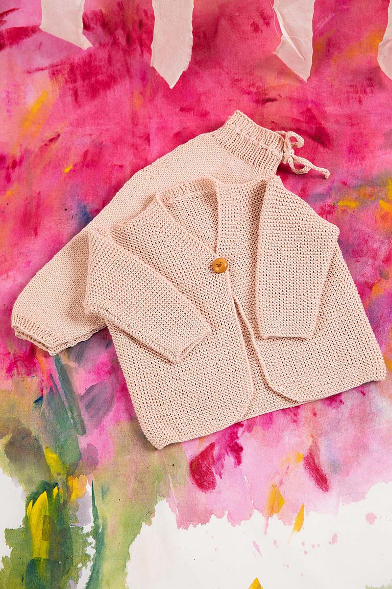 Strickset Jacke Aus Baby Cotton Von Lang Yarns 2 Strickset Jacke Aus Baby Cotton Von Lang Yarns – Bild 2