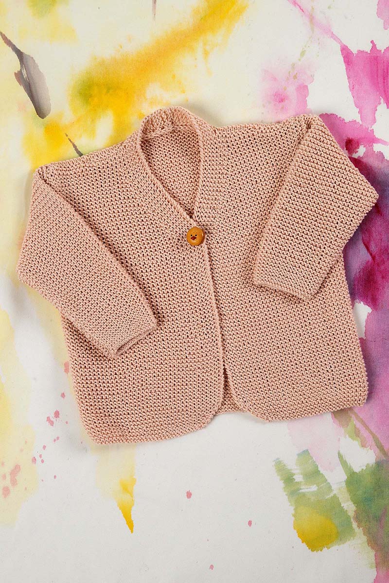 Strickset Jacke Aus Baby Cotton Von Lang Yarns 1 Strickset Jacke Aus Baby Cotton Von Lang Yarns