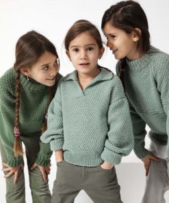 Strickset Polopullover Aus Atlantis Von Lang Yarns 4 Strickset Polopullover Aus Atlantis Von Lang Yarns – Bild 2