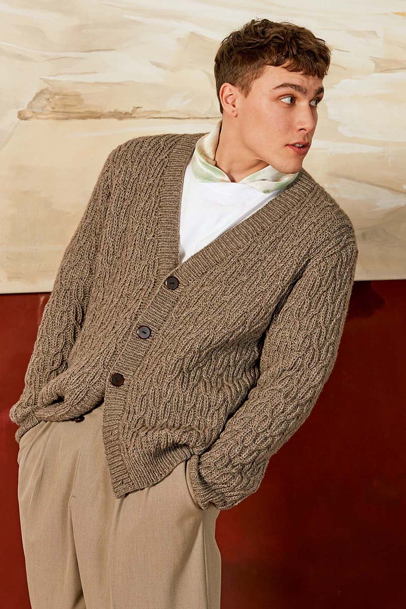 Strickset Herrenjacke Aus Yak Von Lang Yarns 2 Strickset Herrenjacke Aus Yak Von Lang Yarns – Bild 2