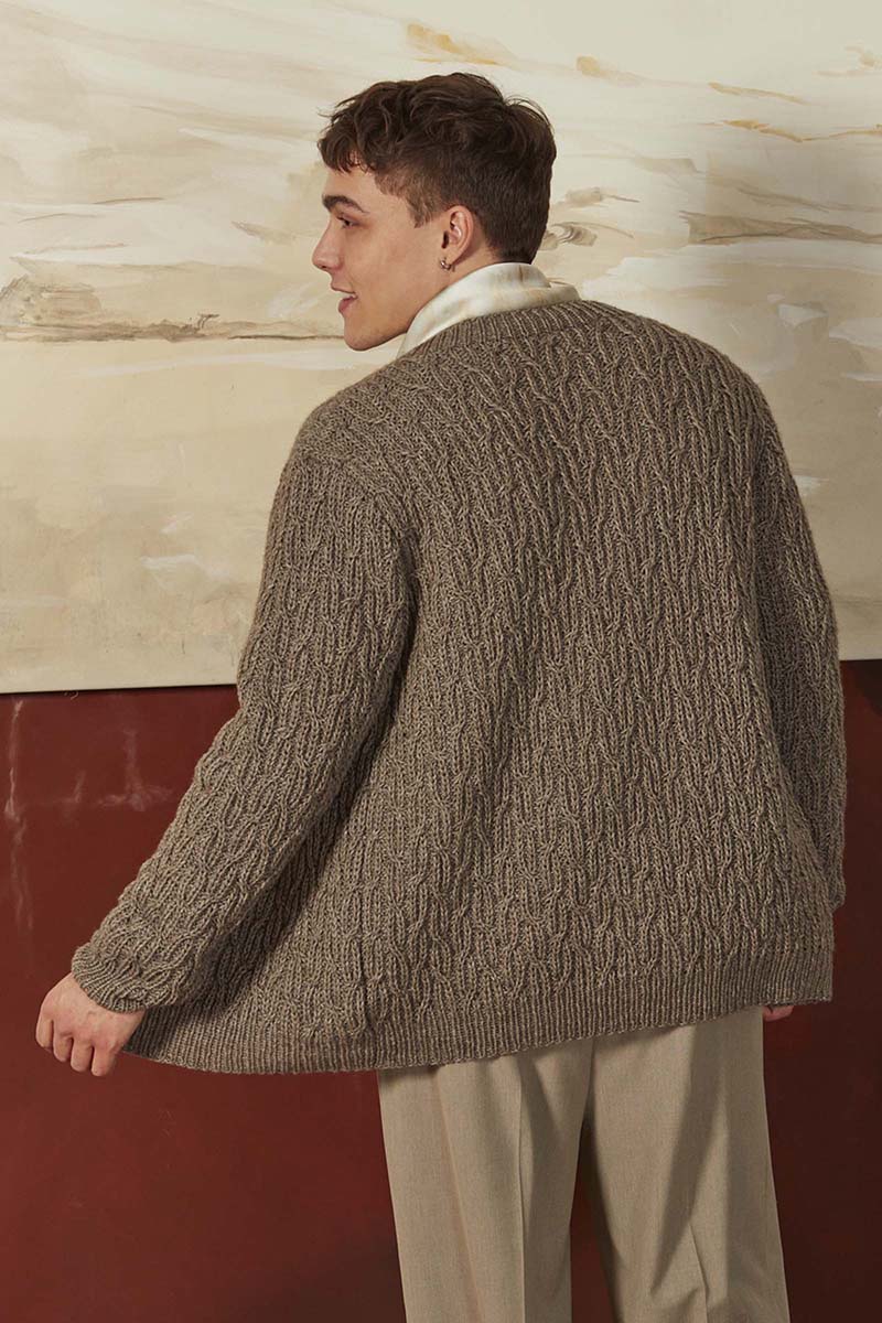 Strickset Herrenjacke Aus Yak Von Lang Yarns 3 Strickset Herrenjacke Aus Yak Von Lang Yarns – Bild 3