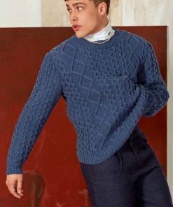 Strickset Herrenpullover Aus Merino 150 Von Lang Yarns 7 Strickset Herrenpullover Aus Merino 150 Von Lang Yarns – Bild 3