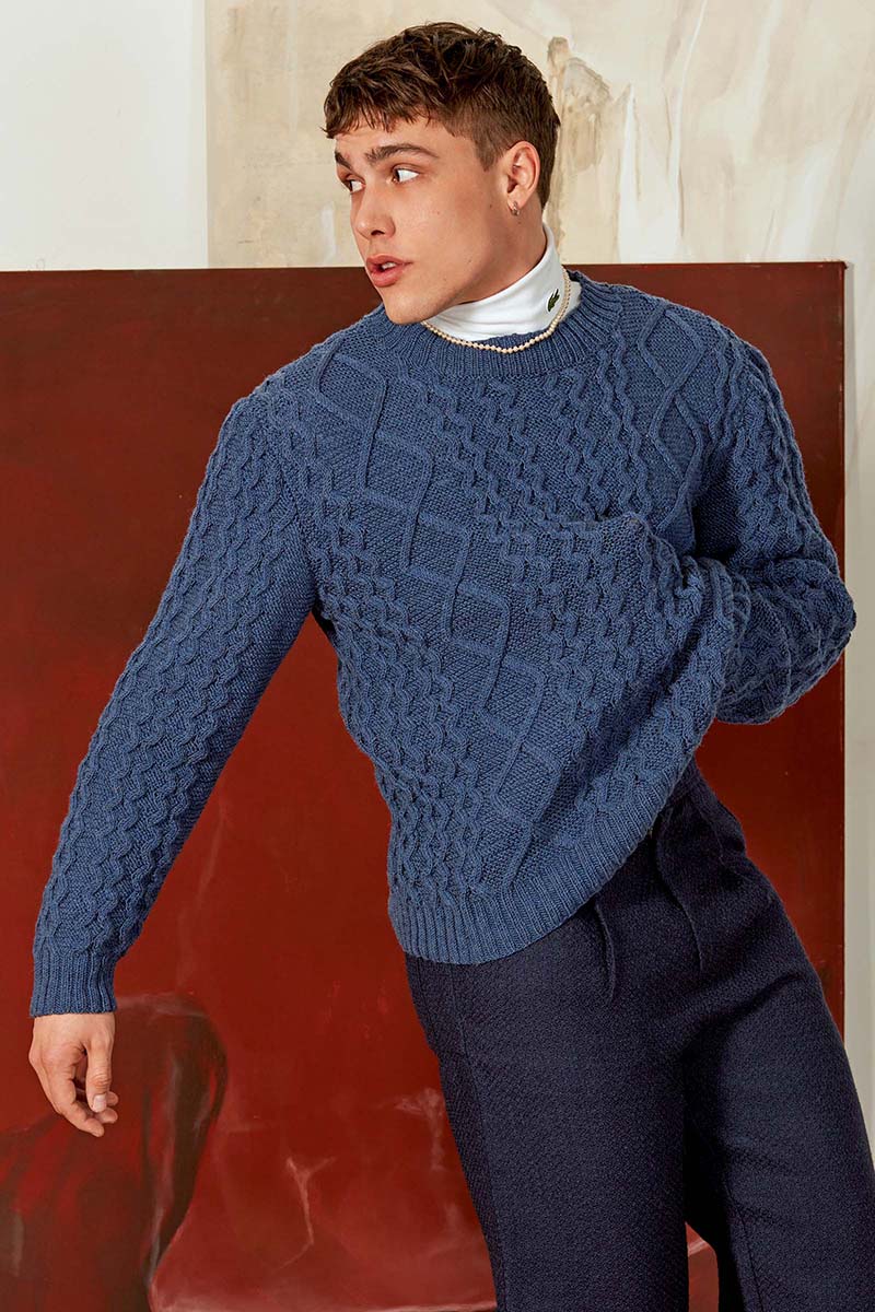 Strickset Herrenpullover Aus Merino 150 Von Lang Yarns 3 Strickset Herrenpullover Aus Merino 150 Von Lang Yarns – Bild 3