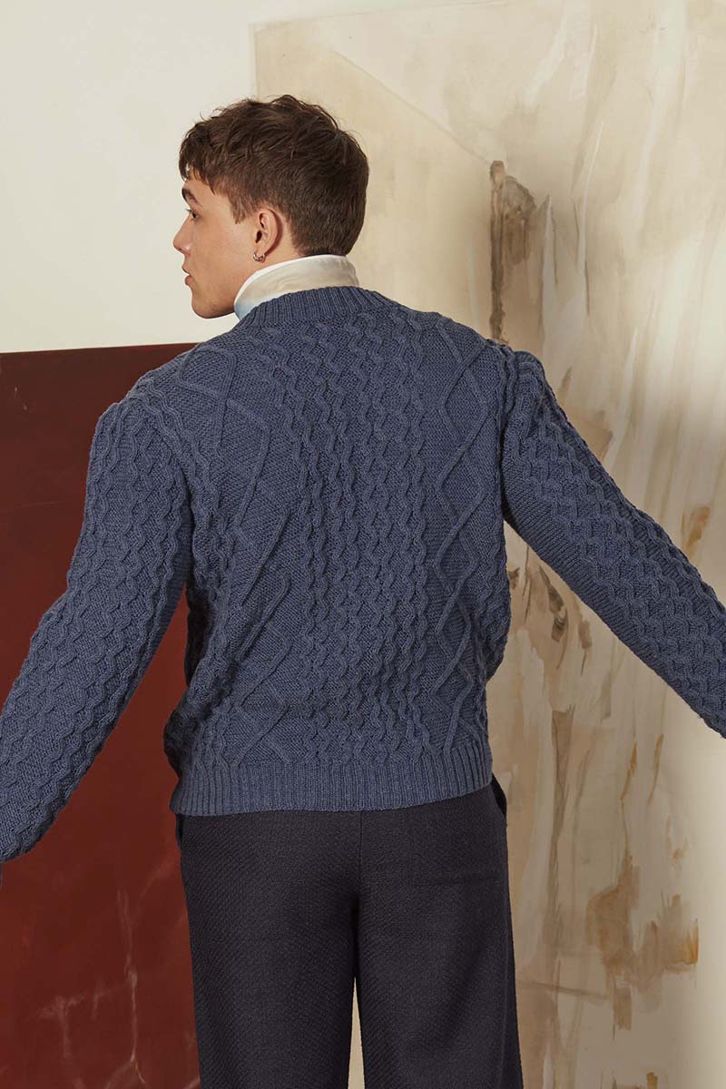Strickset Herrenpullover Aus Merino 150 Von Lang Yarns 5 Strickset Herrenpullover Aus Merino 150 Von Lang Yarns – Bild 5