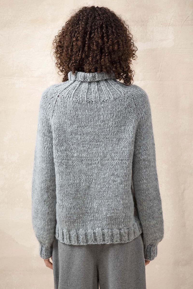 Strickset Pullover Top Down Aus Suri Alpaca Und Carpe Diem Von Lang Yarns 2 Strickset Pullover Top Down Aus Suri Alpaca Und Carpe Diem Von Lang Yarns – Bild 2