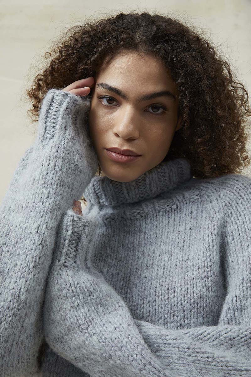 Strickset Pullover Top Down Aus Suri Alpaca Und Carpe Diem Von Lang Yarns 4 Strickset Pullover Top Down Aus Suri Alpaca Und Carpe Diem Von Lang Yarns – Bild 4