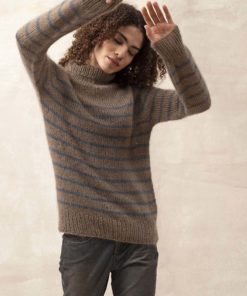 Strickset Pullover Mit Streifen Top Down Aus Lace Von Lang Yarns 5 Strickset Pullover Mit Streifen Top Down Aus Lace Von Lang Yarns – Bild 2