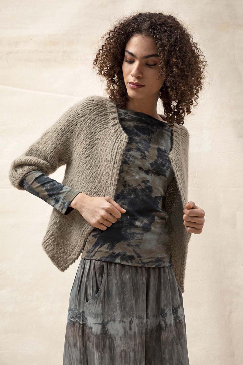 Strickset Jacke Top Down Aus Suri Alpaca Von Lang Yarns 1 Strickset Jacke Top Down Aus Suri Alpaca Von Lang Yarns