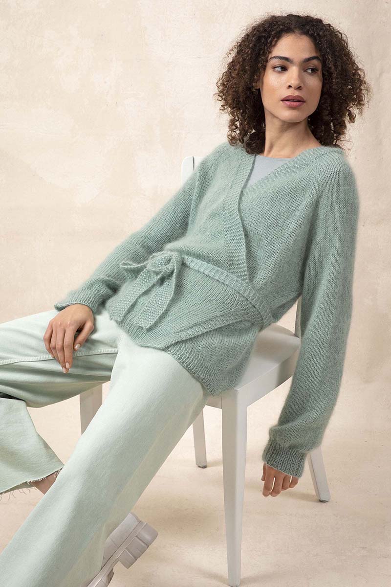 Strickset Wickeljacke Top Down Aus Lace Von Lang Yarns 1 Strickset Wickeljacke Top Down Aus Lace Von Lang Yarns