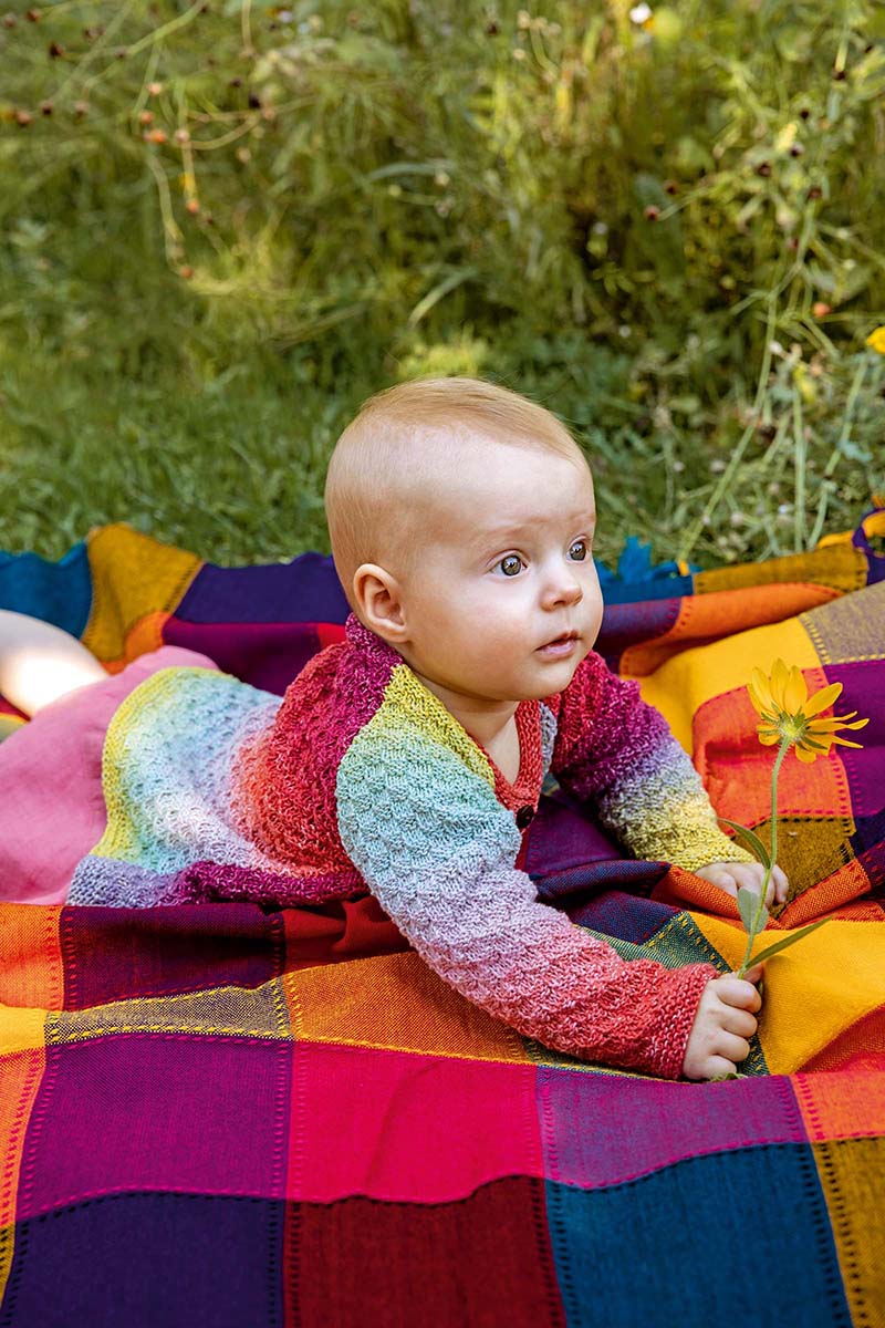 Strickset Jacke Aus Baby Cotton Color Von Lang Yarns 2 Strickset Jacke Aus Baby Cotton Color Von Lang Yarns – Bild 2