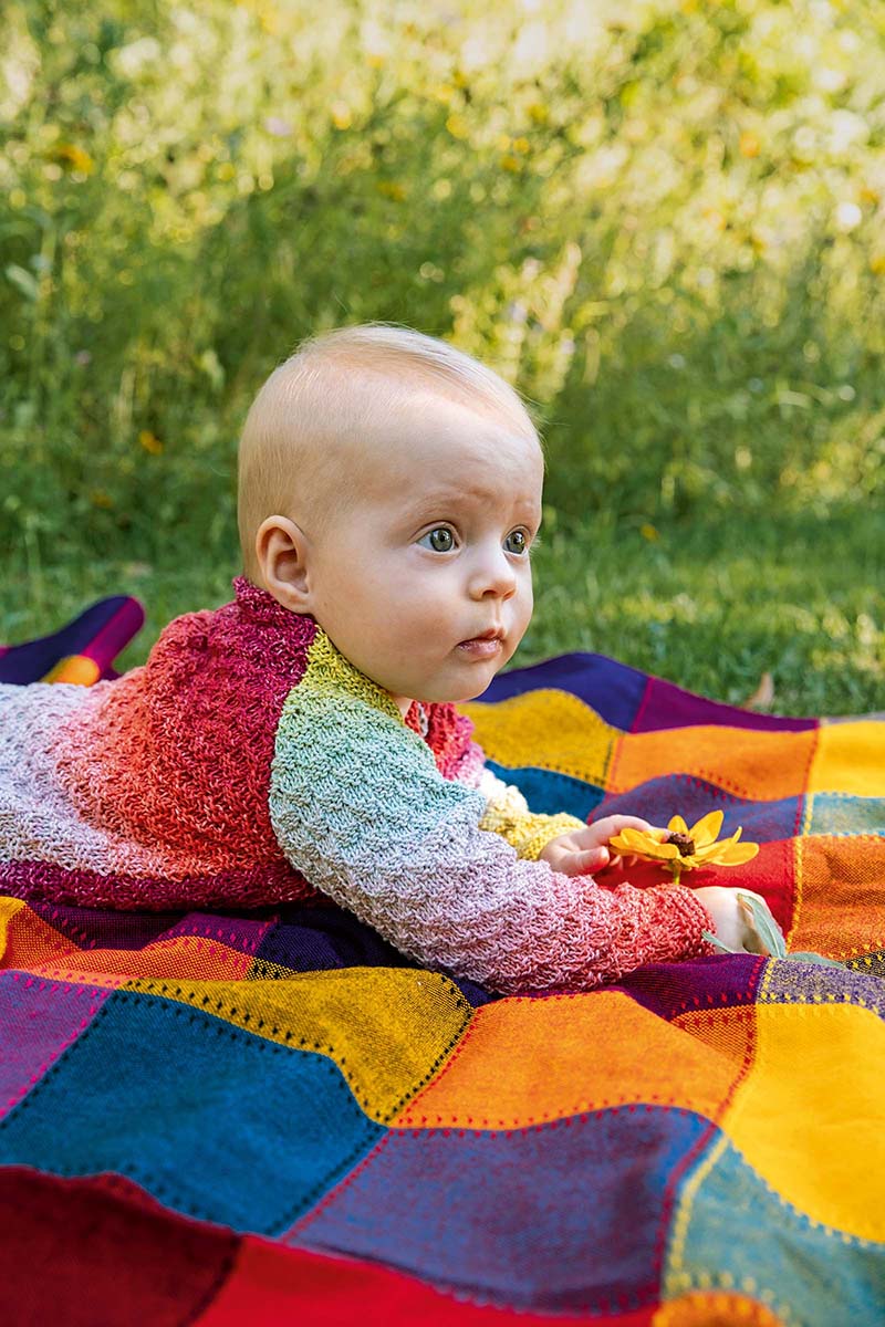 Strickset Jacke Aus Baby Cotton Color Von Lang Yarns 3 Strickset Jacke Aus Baby Cotton Color Von Lang Yarns – Bild 3