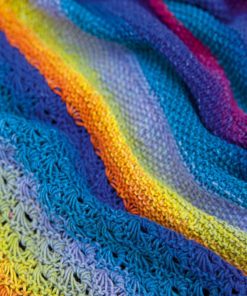 Strickset Decke Aus Baby Cotton Color Von Lang Yarns 4 Strickset Decke Aus Baby Cotton Color Von Lang Yarns – Bild 2