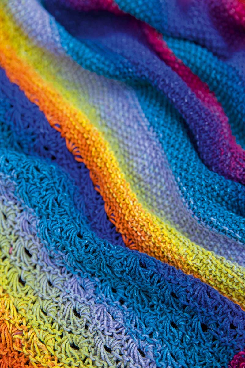 Strickset Decke Aus Baby Cotton Color Von Lang Yarns 2 Strickset Decke Aus Baby Cotton Color Von Lang Yarns – Bild 2
