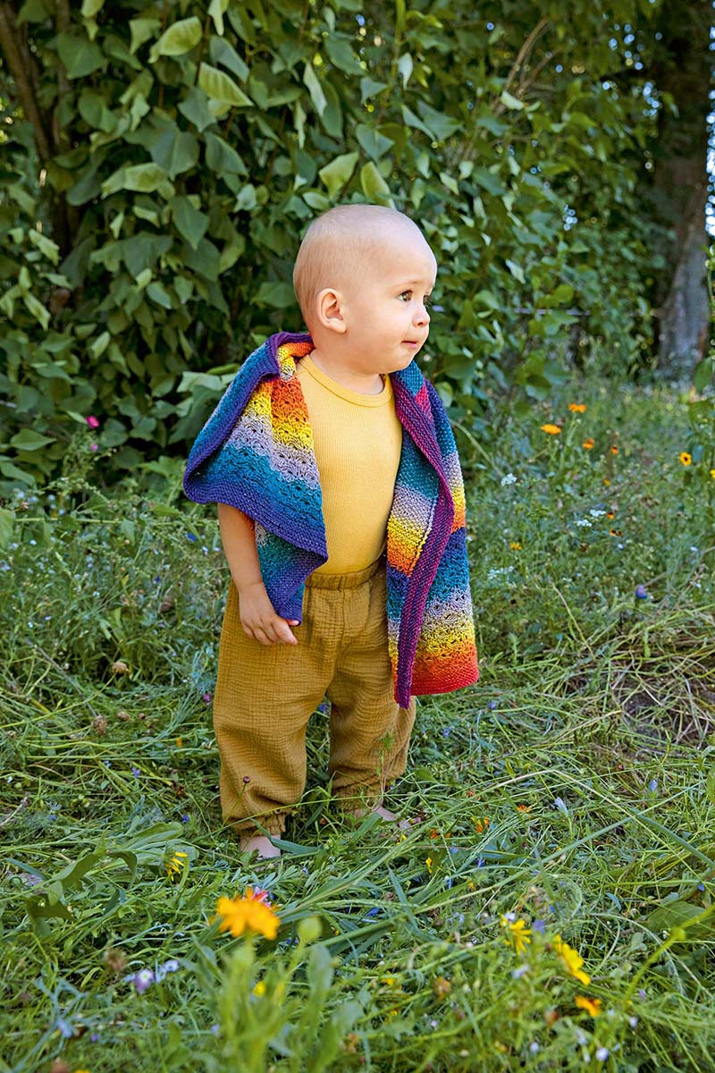 Strickset Decke Aus Baby Cotton Color Von Lang Yarns 3 Strickset Decke Aus Baby Cotton Color Von Lang Yarns – Bild 3