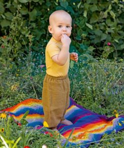 Strickset Decke aus Baby Cotton Color von Lang Yarns
