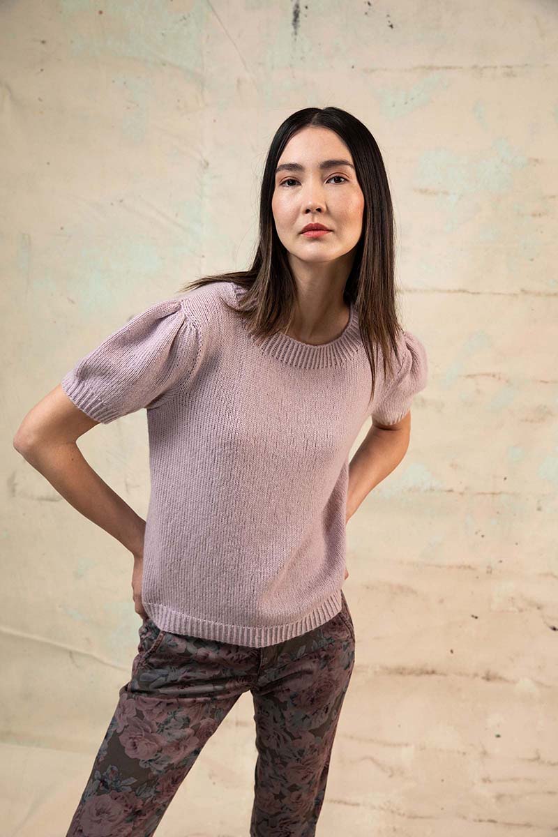 Strickset Kurzarmpullover Aus Cashmere Lace Und Cashmere Dreams Von Lang Yarns 1 Strickset Kurzarmpullover Aus Cashmere Lace Und Cashmere Dreams Von Lang Yarns