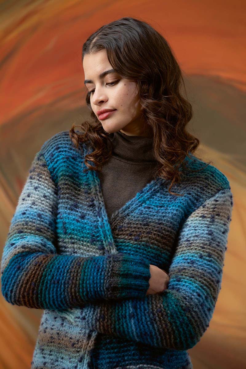 Strickset Jacke Aus Cloud Tweed Von Lang Yarns 2 Strickset Jacke Aus Cloud Tweed Von Lang Yarns – Bild 2
